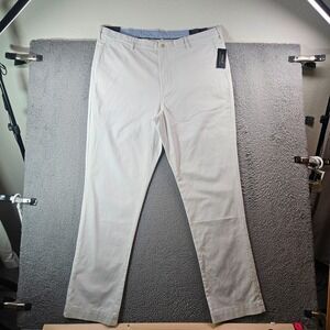 $125 NWT‎ Polo Ralph Lauren Chino Pants Men 42 x 36 Stretch Flat Front White